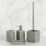 Set of 4 - Stone Textured Bathroom Set