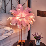 Feathered Table Lamp