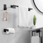 Set of 5 - Stainless Steel Bathroom Hardware Collection