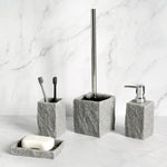 Set of 4 - Stone Textured Bathroom Set